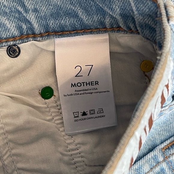 SNACKS! The Pleated Fun Dip Puddle Straight Leg Jeans size 27 - Picture 13 of 14